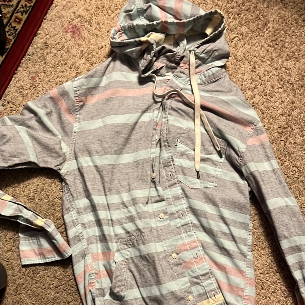 Levi's Gray and White Textured Shirt